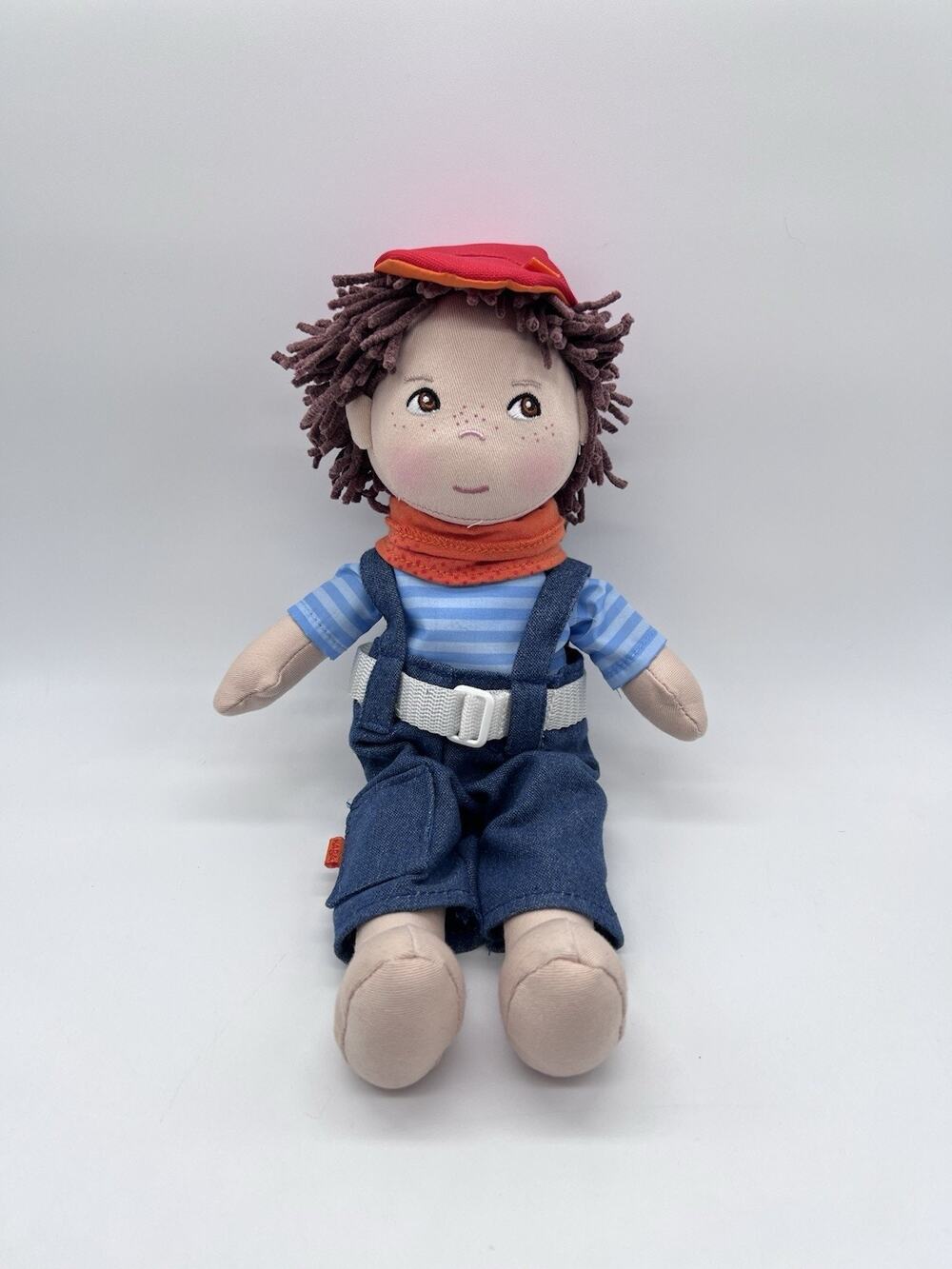 HABA Graham Boy Plush Doll Brown Hair with Outfit 12"